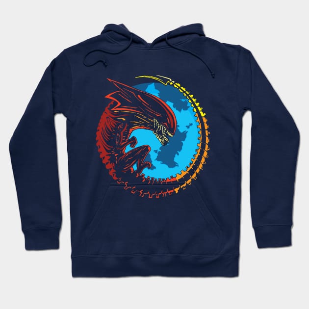 Queenzilla Xenomorph Hoodie by Daletheskater